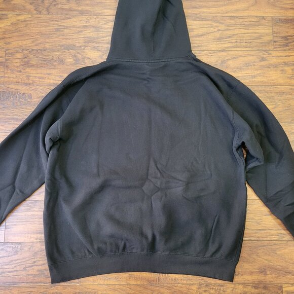 HORRIBLE HUMAN by Caroline Stanbury Black Pullover Hoodie sz XL EUC Autumn Fall - Picture 6 of 6